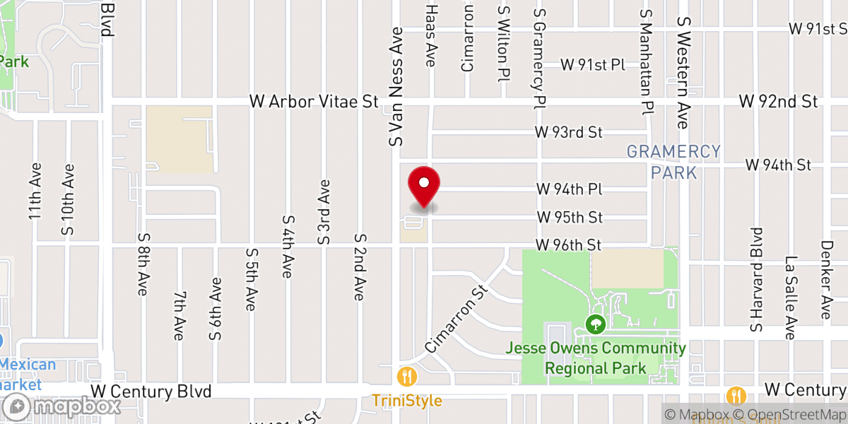 Map showing location of Saint Eugene's Catholic Church