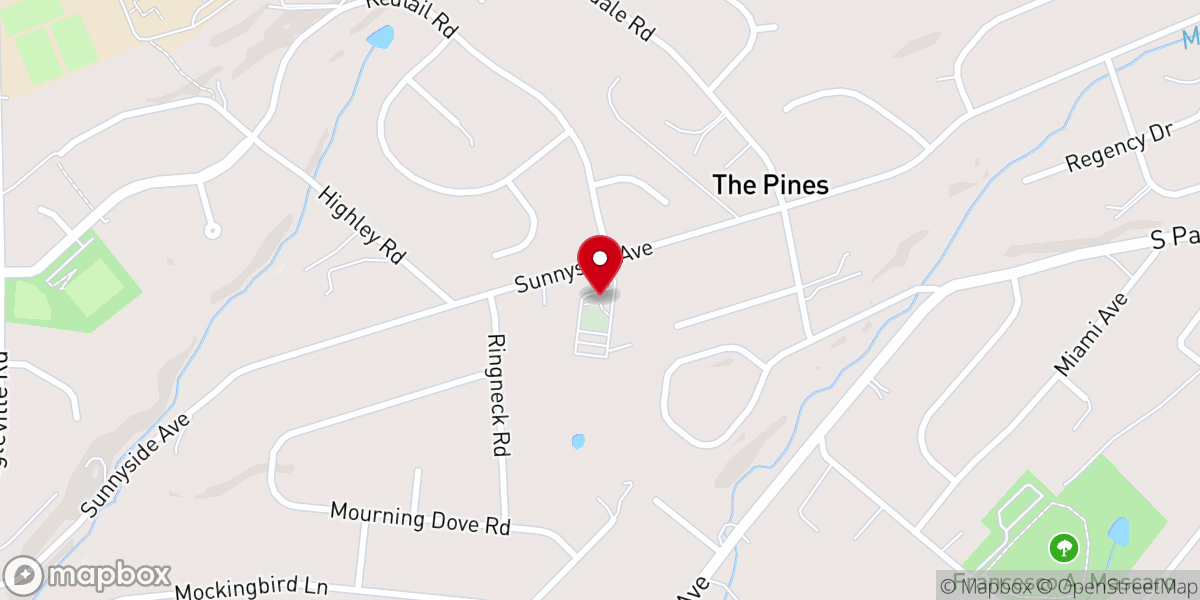 Map showing location of Valley View Community Church