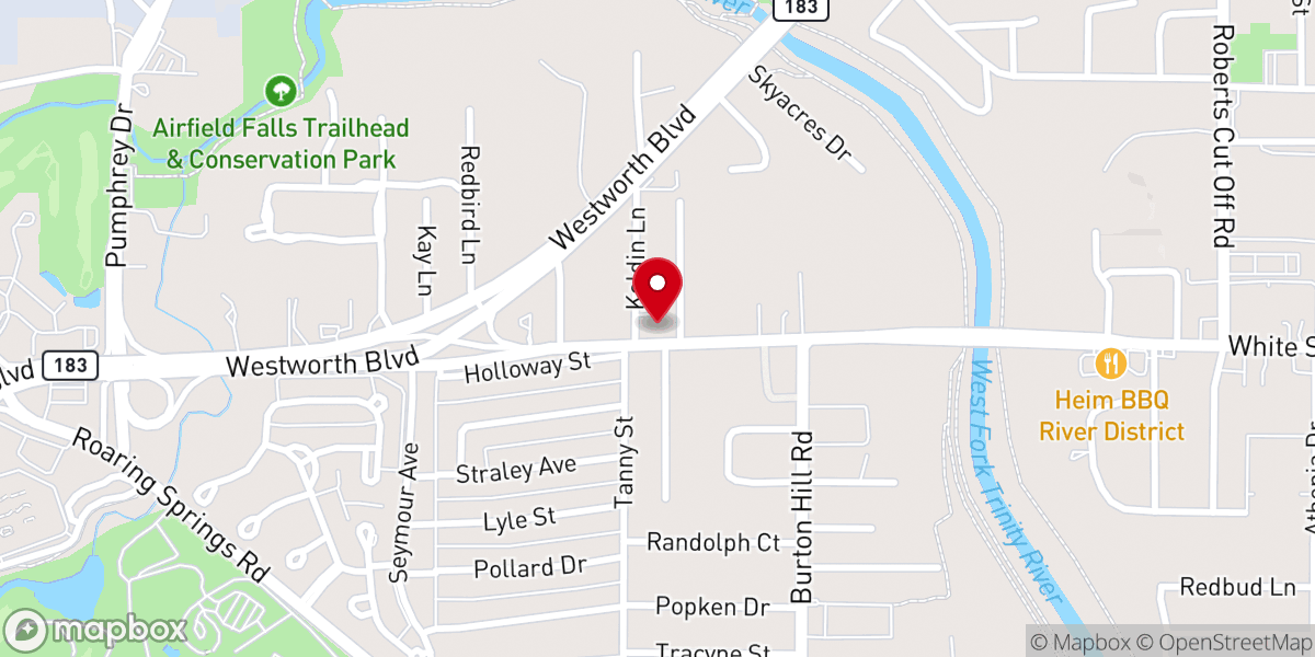 Map showing location of Westworth Church of Christ