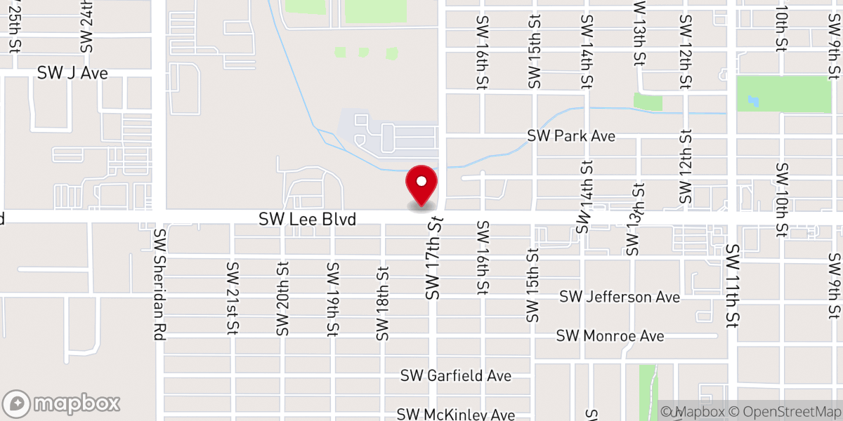 Map showing location of Outreach Ministries Church