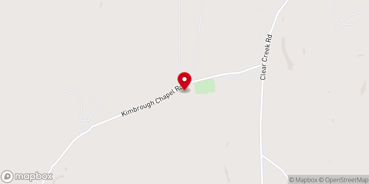 Map showing location of Kimbrough Chapel M. B. Church