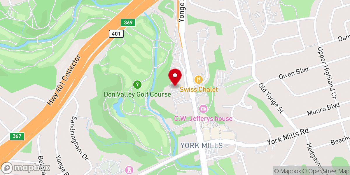 Map showing location of Evangel Temple