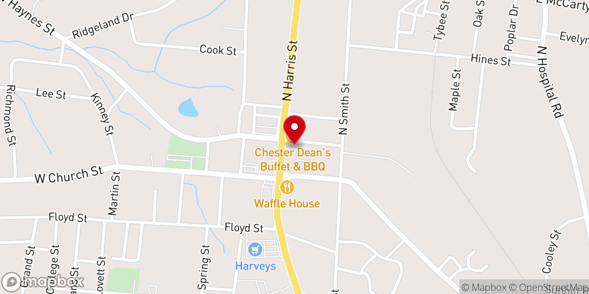 Map showing location of The Pringle Building