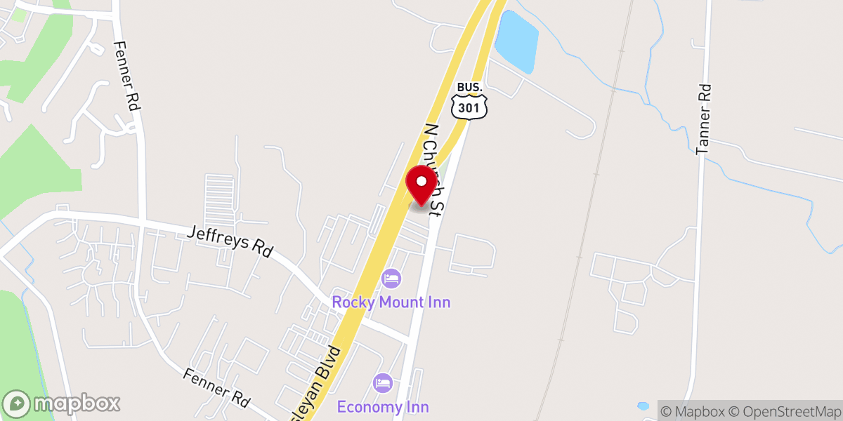 Map showing location of Bowling Center