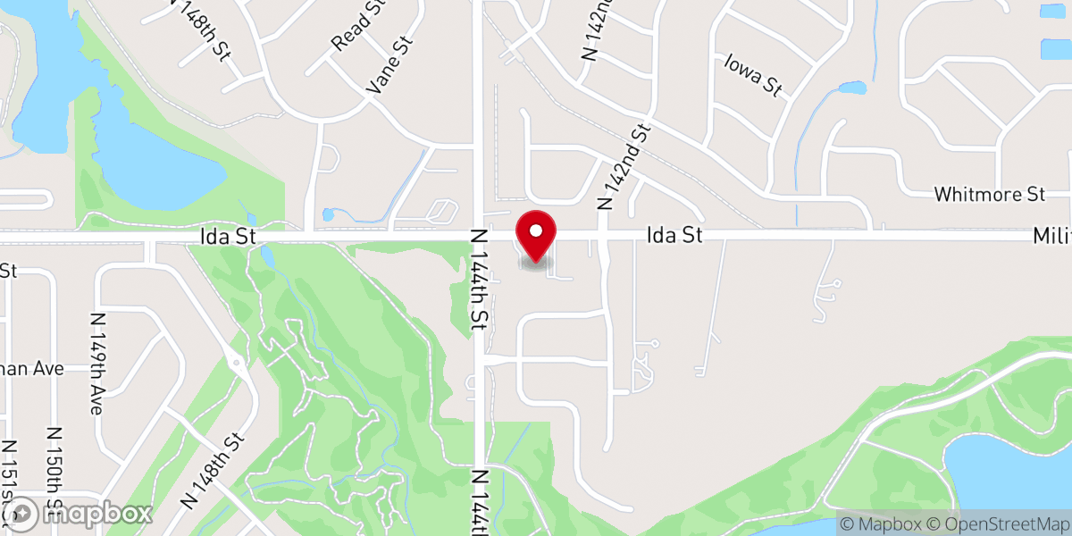 Map showing location of Zion Lutheran Church