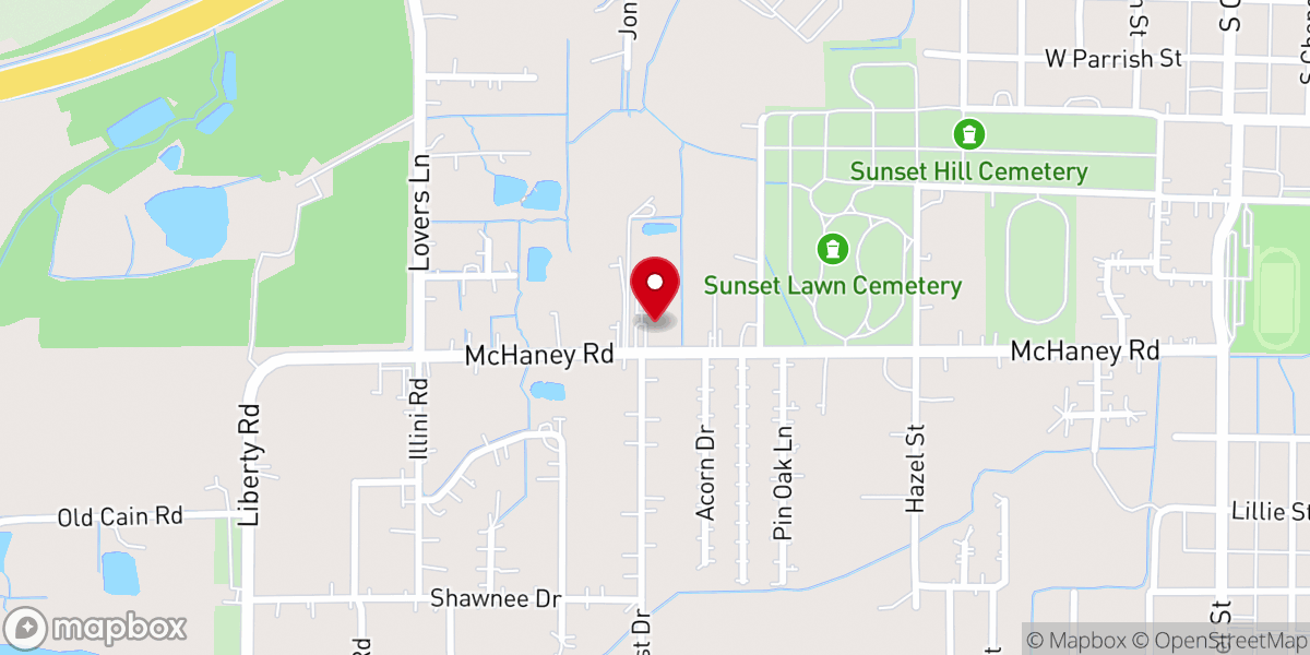 Map showing location of Oasis Community Chruch