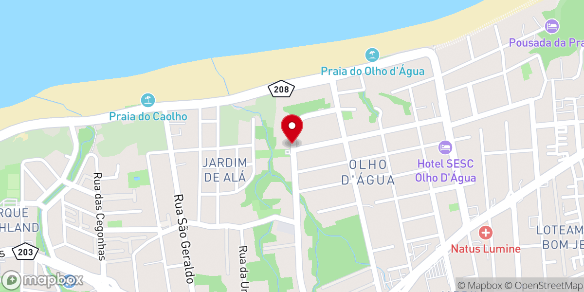 Map showing location of IGREJA BATISTA FAMÍLIA NO ALTAR
