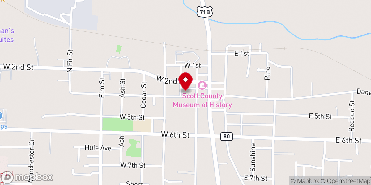 Map showing location of Crossing Church