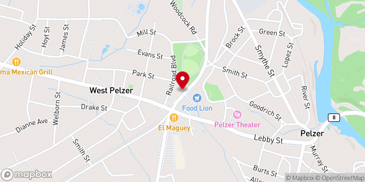 Map showing location of Crosspoin Christian Church