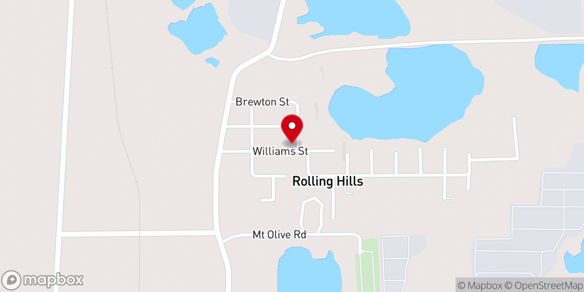 Map showing location of Saint Paul Missionary Baptist Church