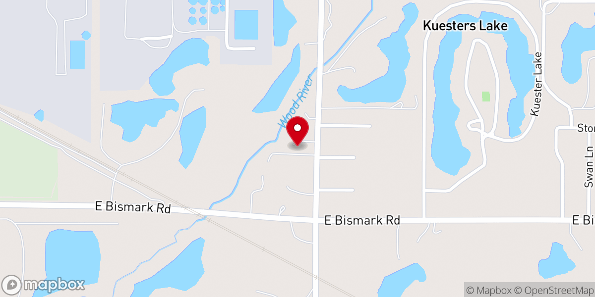 Map showing location of Grand Island Seventh-day Adventist Church