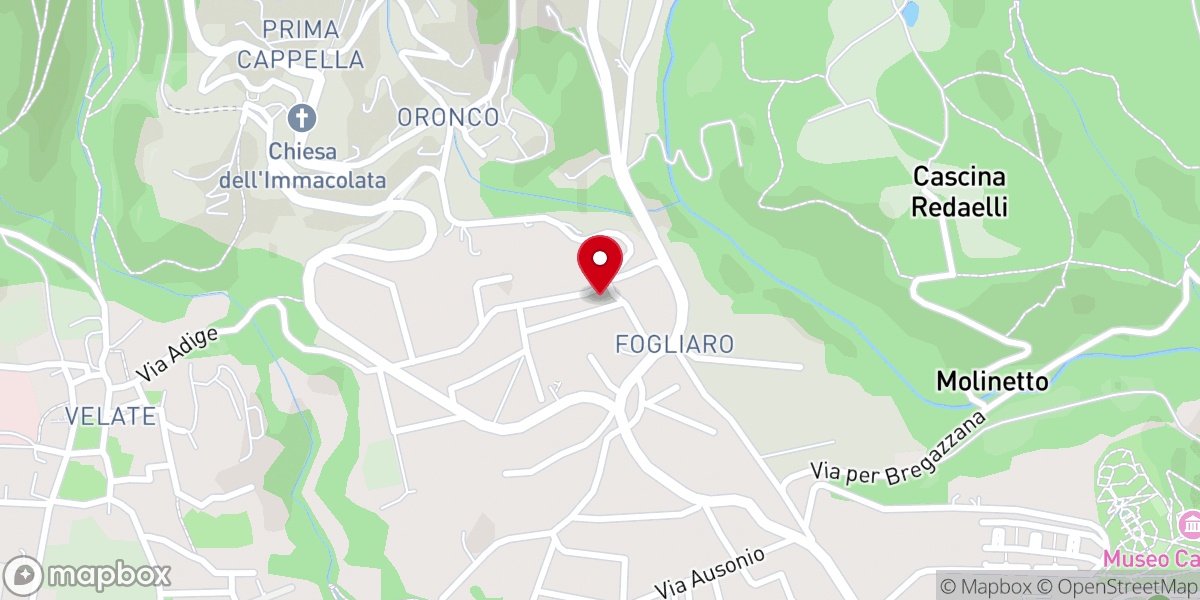 Map showing location of Chiesa parrocchiale di San Giuseppe in Fogliaro