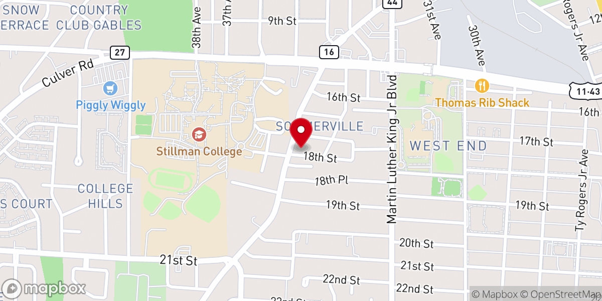 Map showing location of House of Prayer Ministries Inc