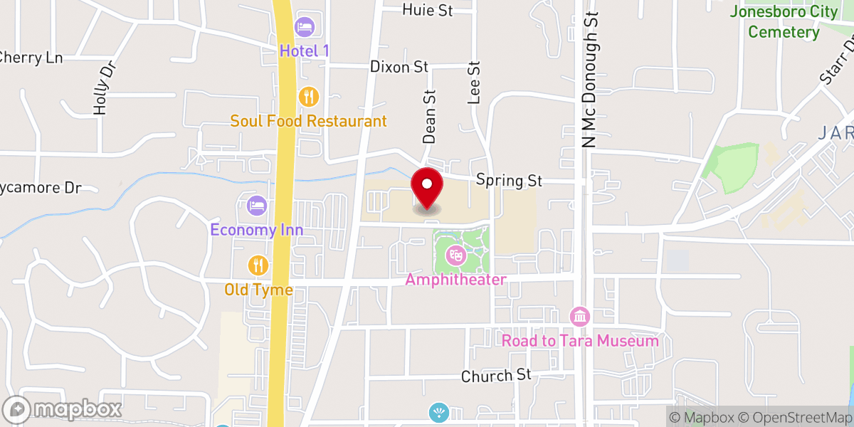 Map showing location of Anglican Church of Saint Francis