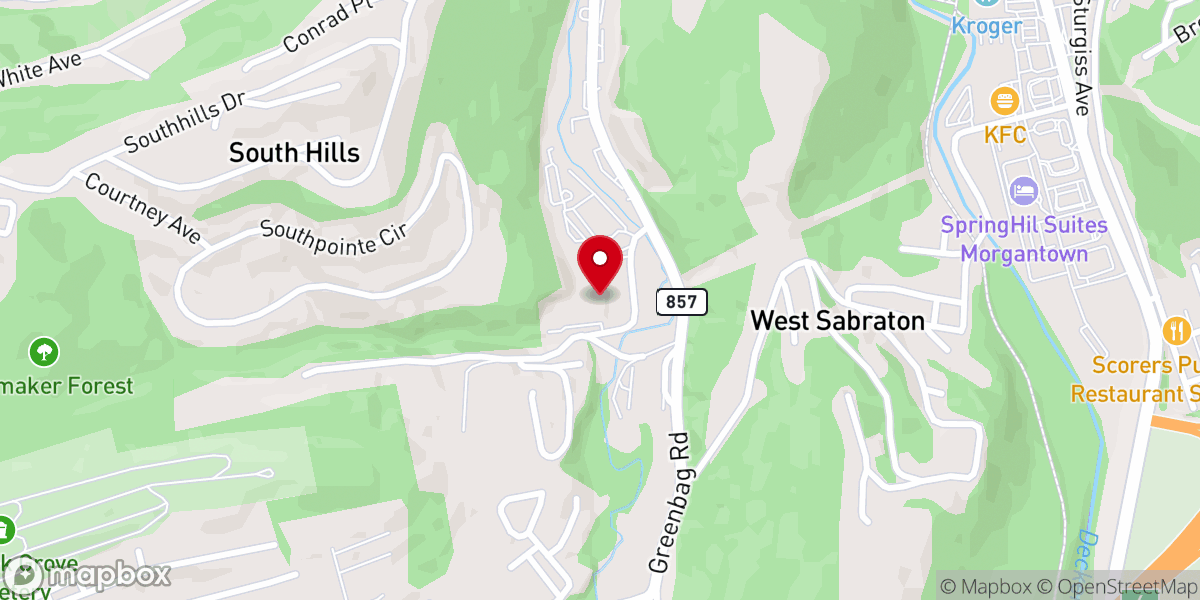 Map showing location of City On A Hill Church