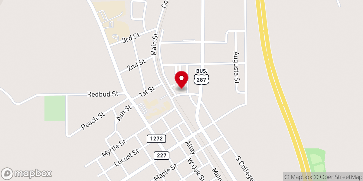 Map showing location of Christ Essential Baptist Church