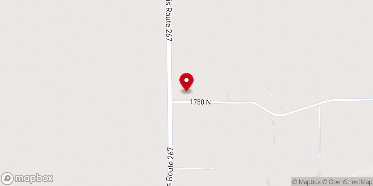 Map showing location of First Baptist Church of Greenfield