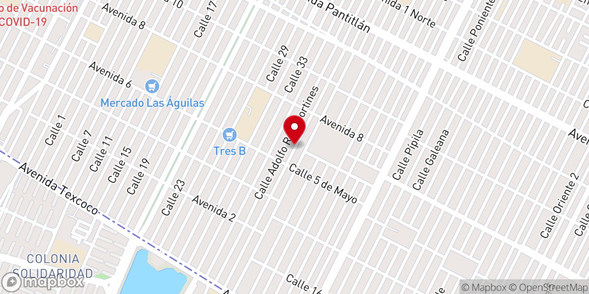 Map showing location of Parroquia de Nuestra Señora de San Juan de los Lagos