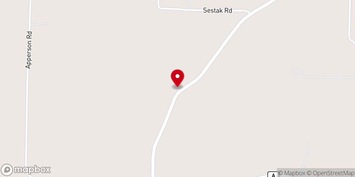 Map showing location of Rock Enon Church