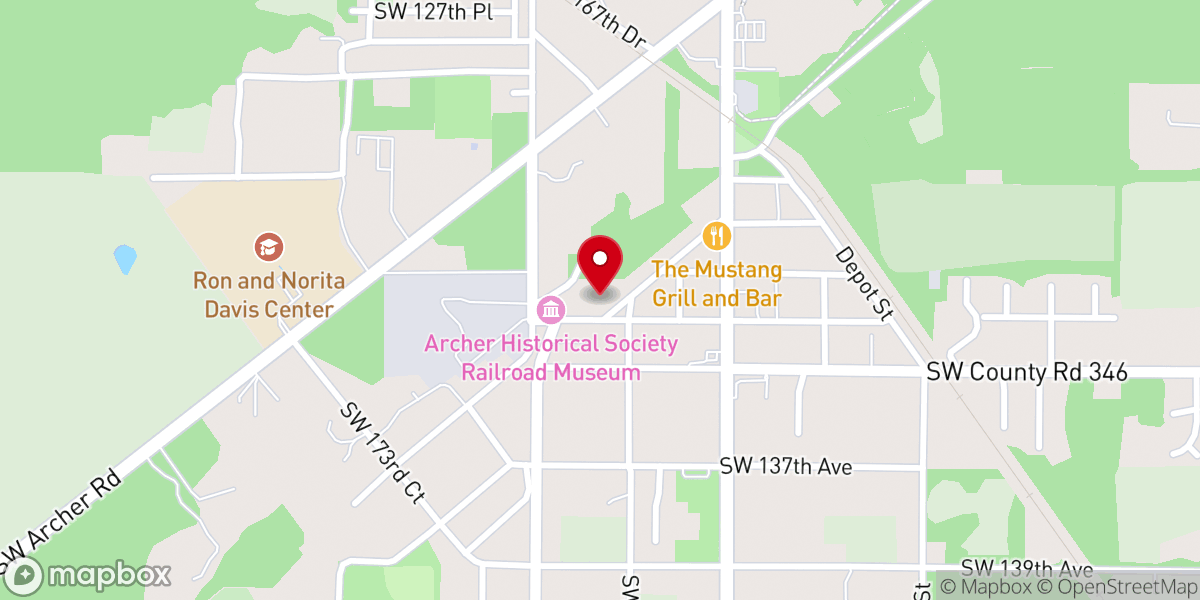 Map showing location of Archer City Offices
