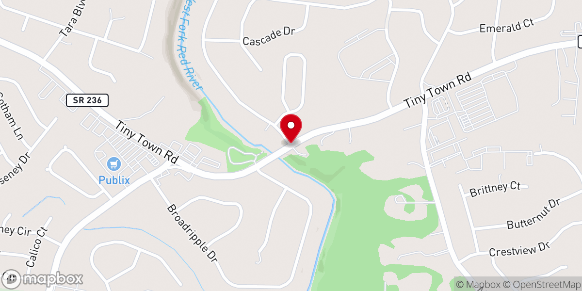 Map showing location of Mile High Church