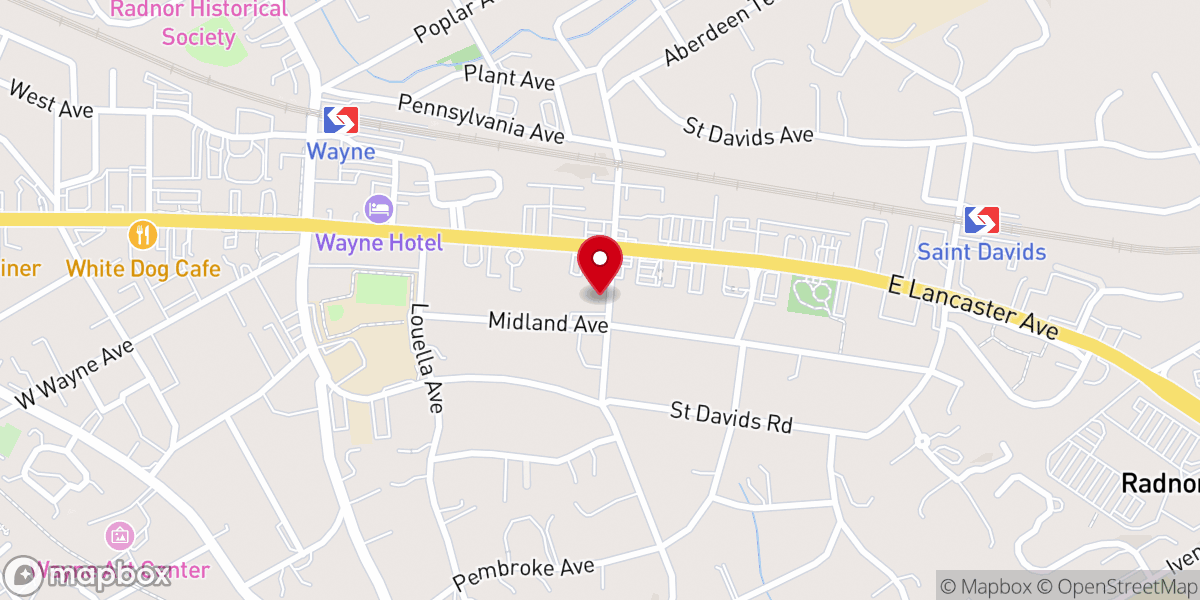Map showing location of St Katharine of Siena