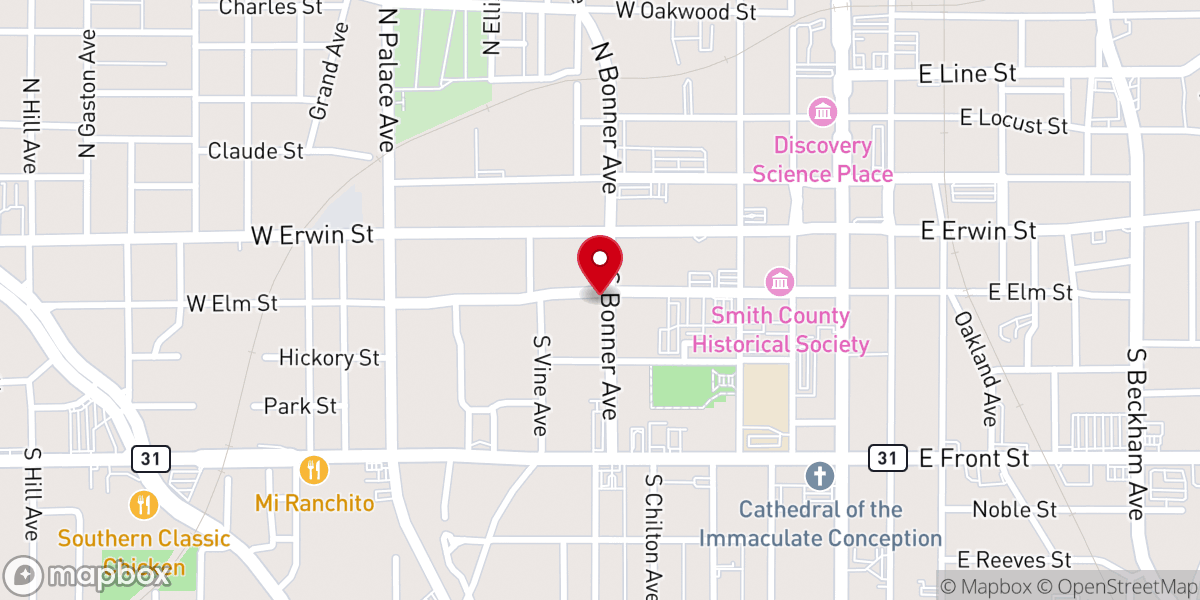 Map showing location of TNT Moving Services