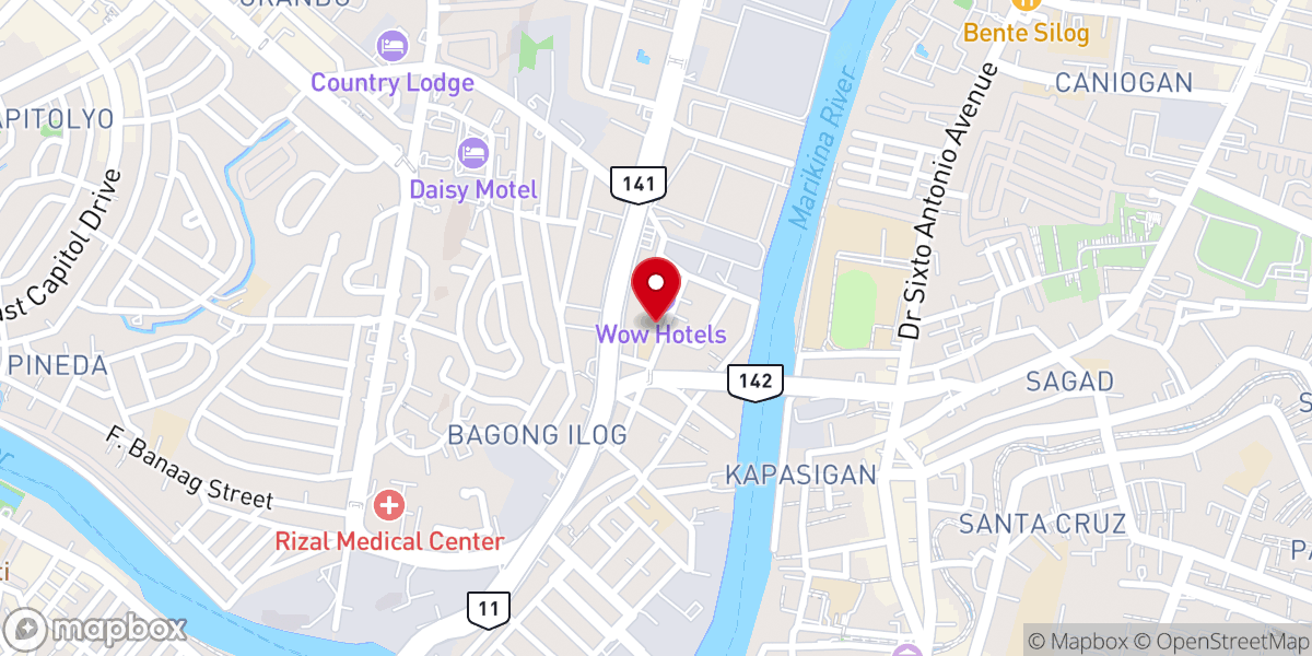 Map showing location of Santa Rosa de Lima Parish