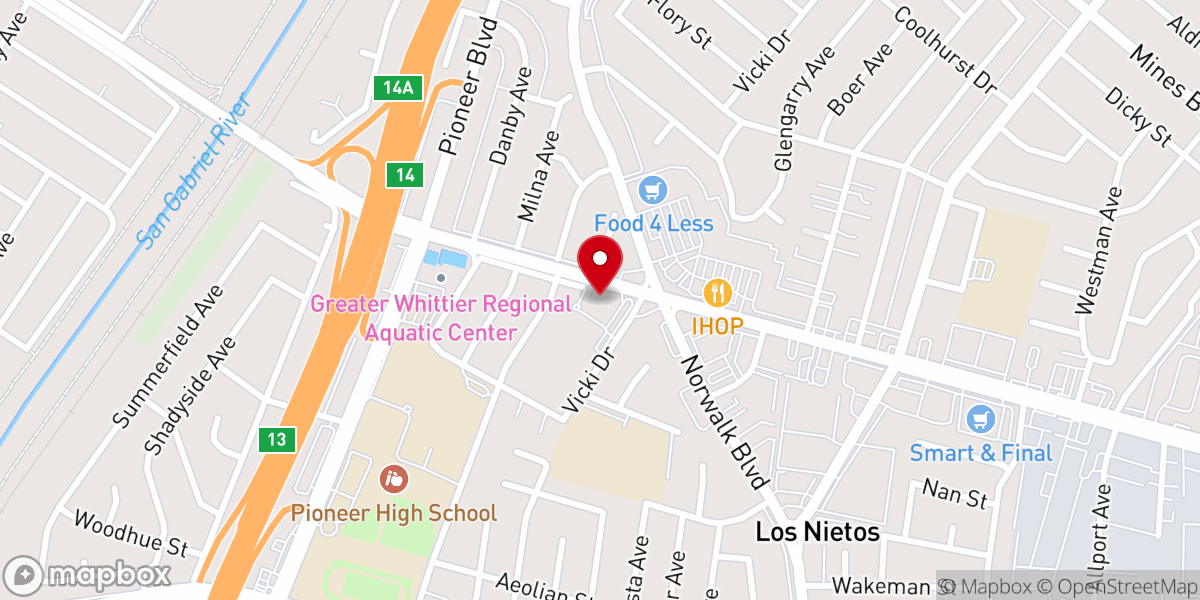 Map showing location of First Fundamental Bible Church