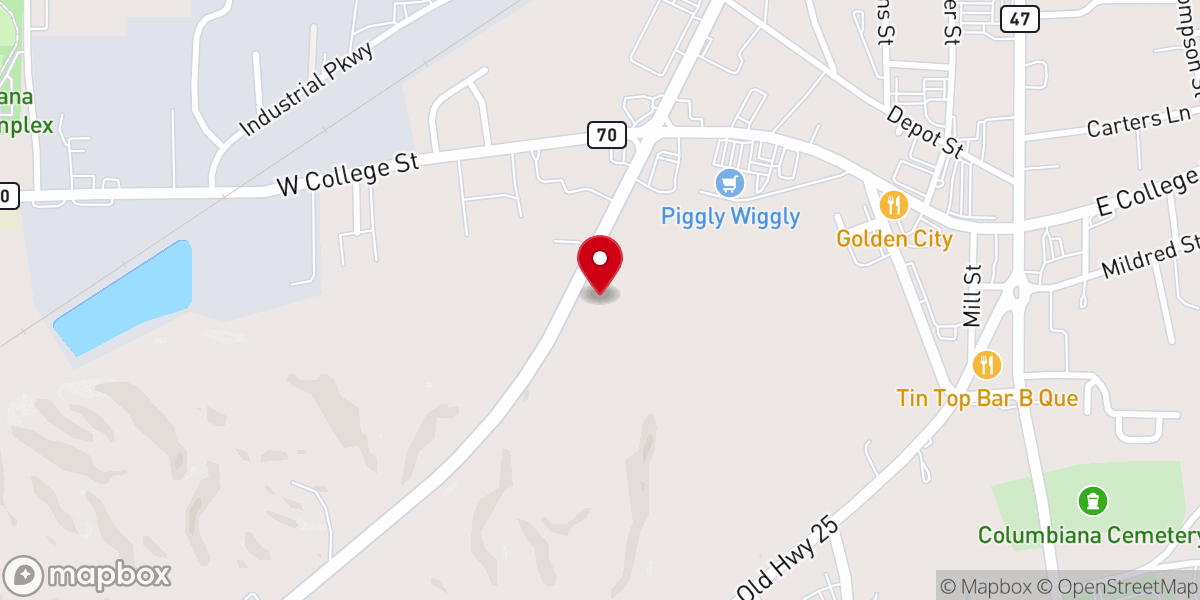Map showing location of Life Christian Fellowship
