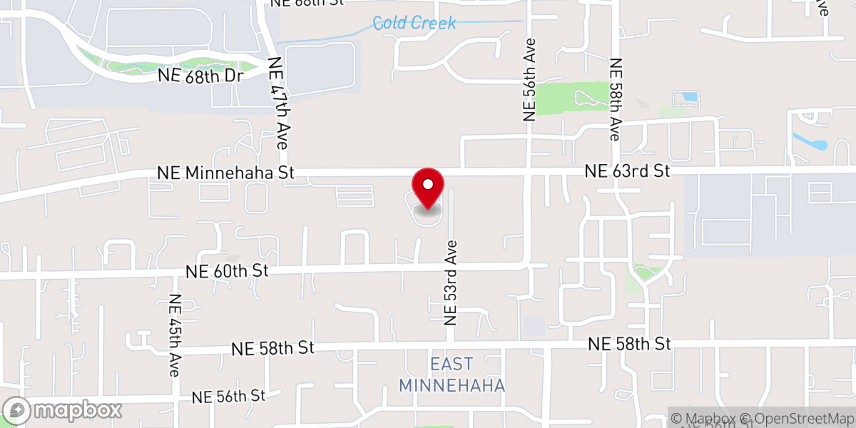 Map showing location of The Father's House Church