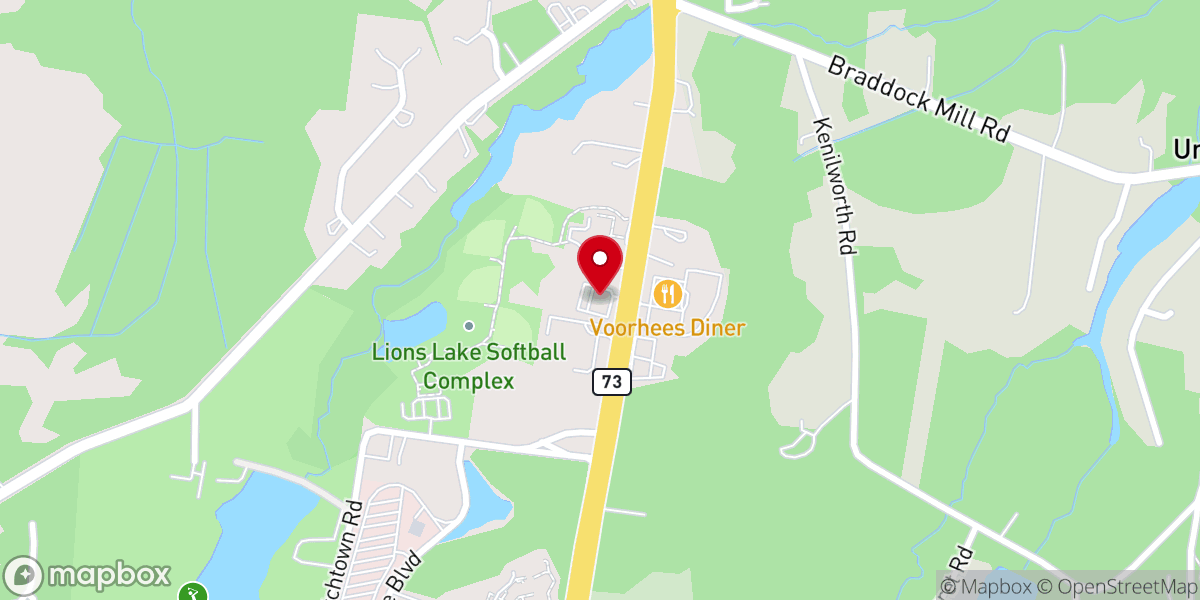 Map showing location of New Jersey Evangelical Church