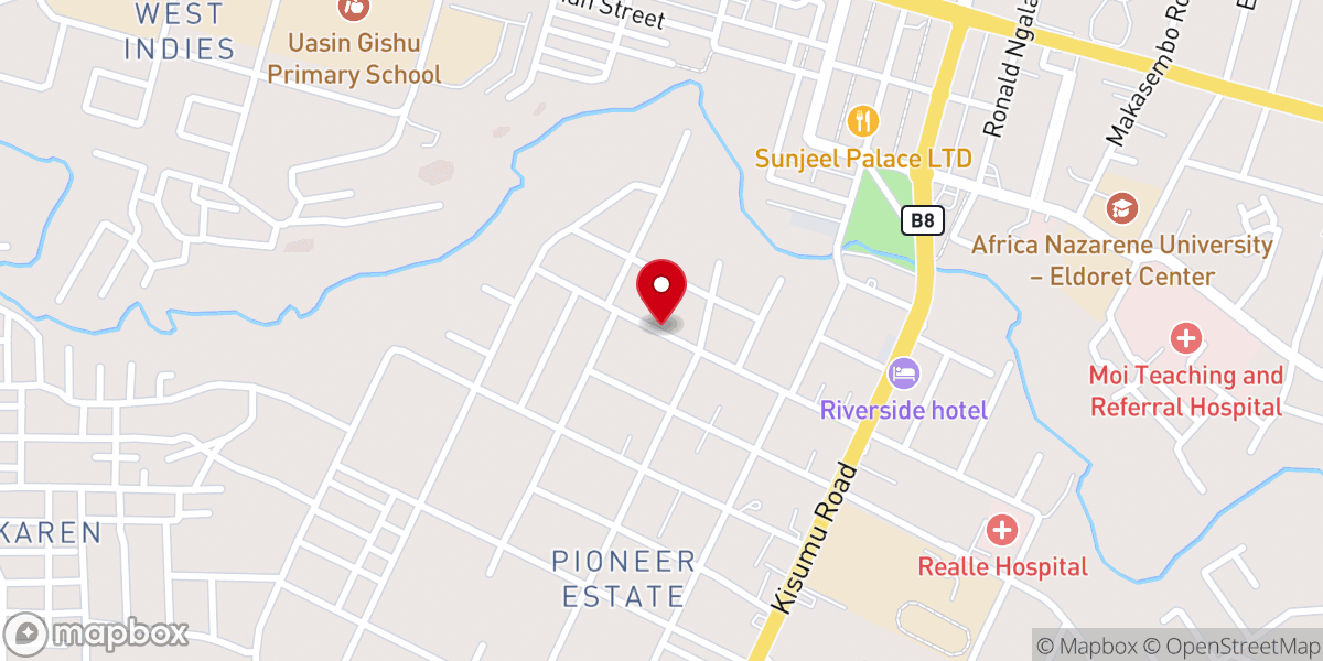 Map showing location of Community Fellowship Baptist Church