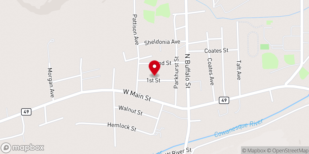 Map showing location of St Thomas' the Apostle Church