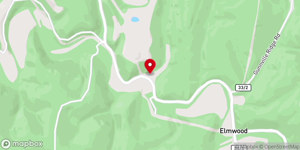 Map showing location of Elmwood Church