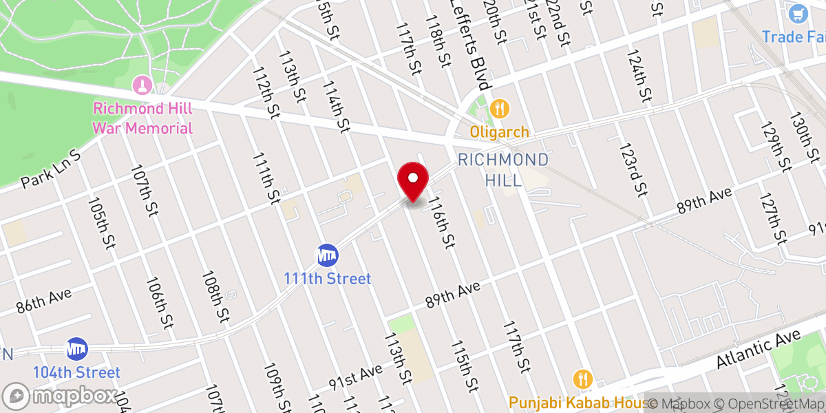 Map showing location of Crunch Fitness - Richmond Hill