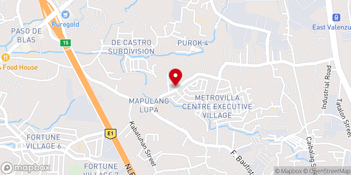 Map showing location of Bible Baptist Church - Valenzuela City
