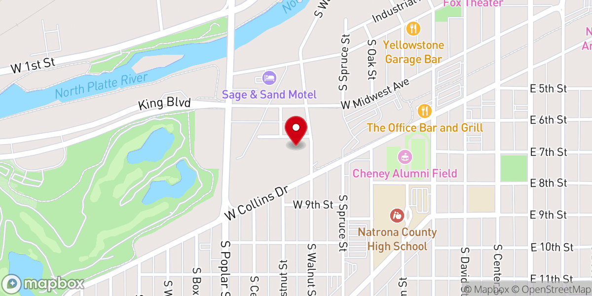 Map showing location of HOPE Church
