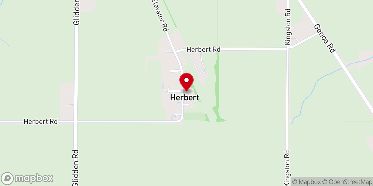 Map showing location of Davis United Methodist Church