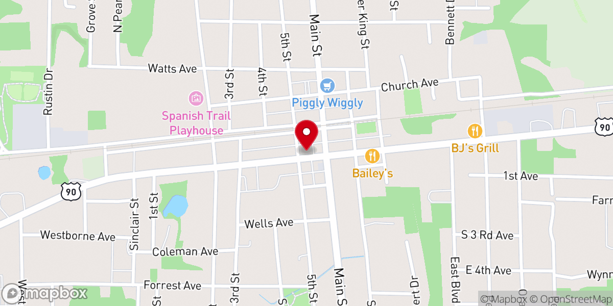 Map showing location of New Life Fellowship