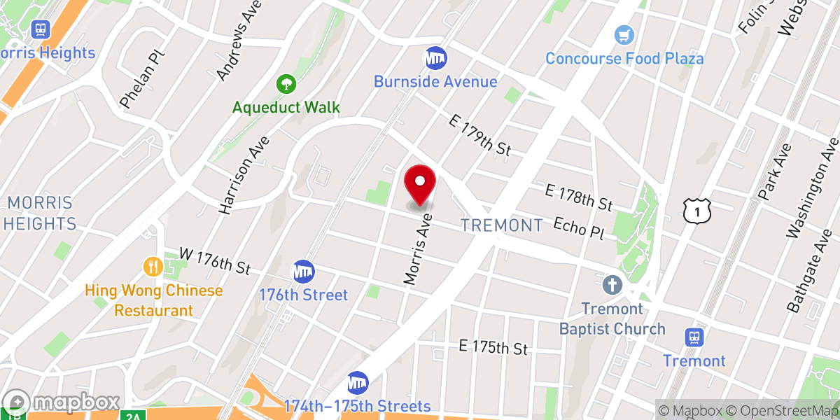 Map showing location of Holy Trinity Anglican Church