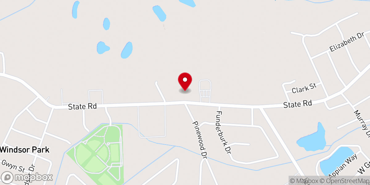 Map showing location of Faith Presbyterian Church