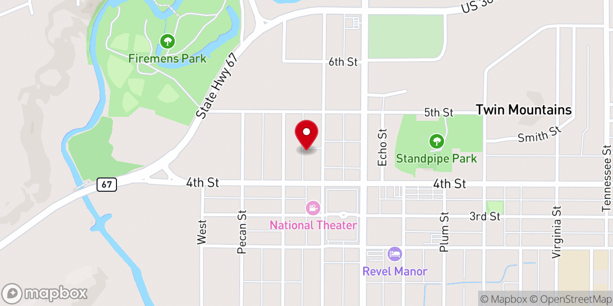 Map showing location of The Alley House
