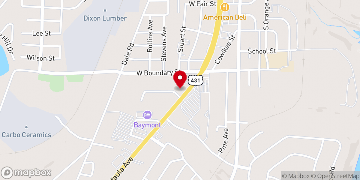 Map showing location of Saint Emmanuel Church