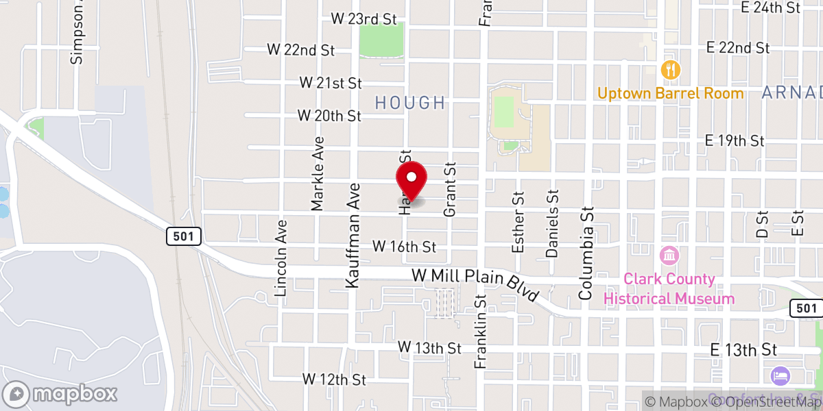 Map showing location of Word of Life Church