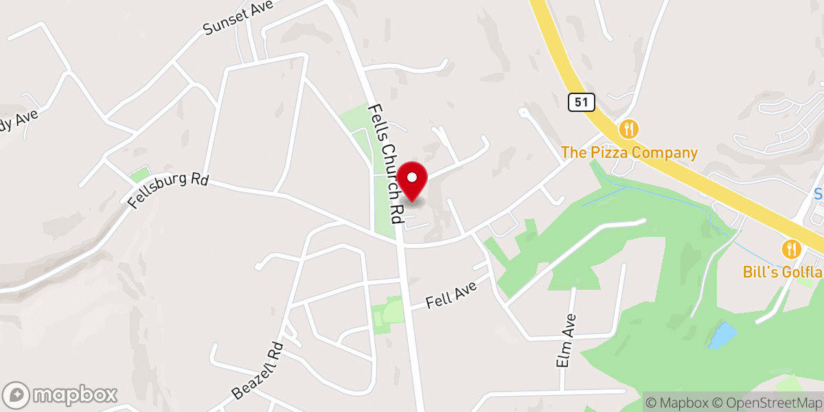 Map showing location of The Hub of Gospel Alliance Church
