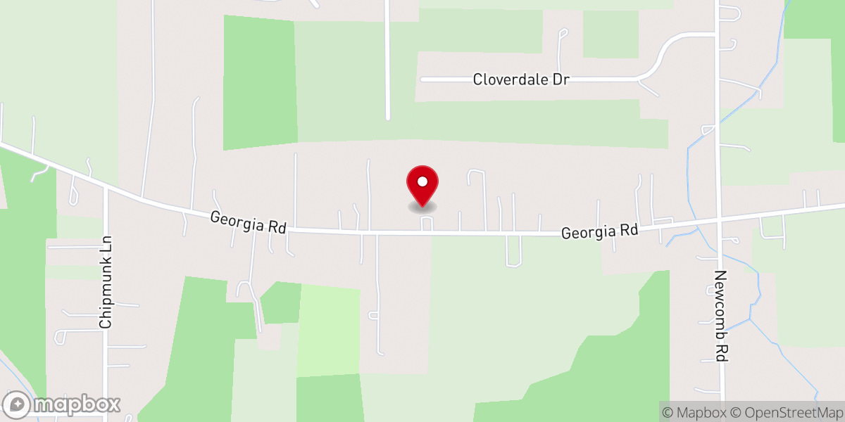 Map showing location of Zion Christian Fellowship