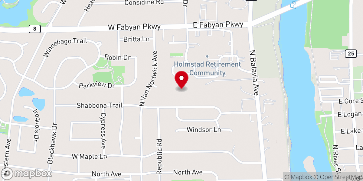 Map showing location of Servants-The Holy Heart-Mary
