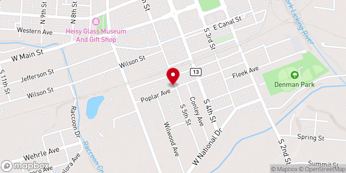 Map showing location of Old Country Church