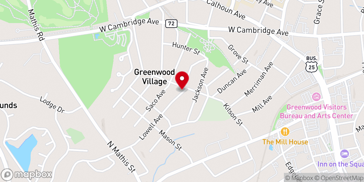 Map showing location of Lowell Street United Methodist Church